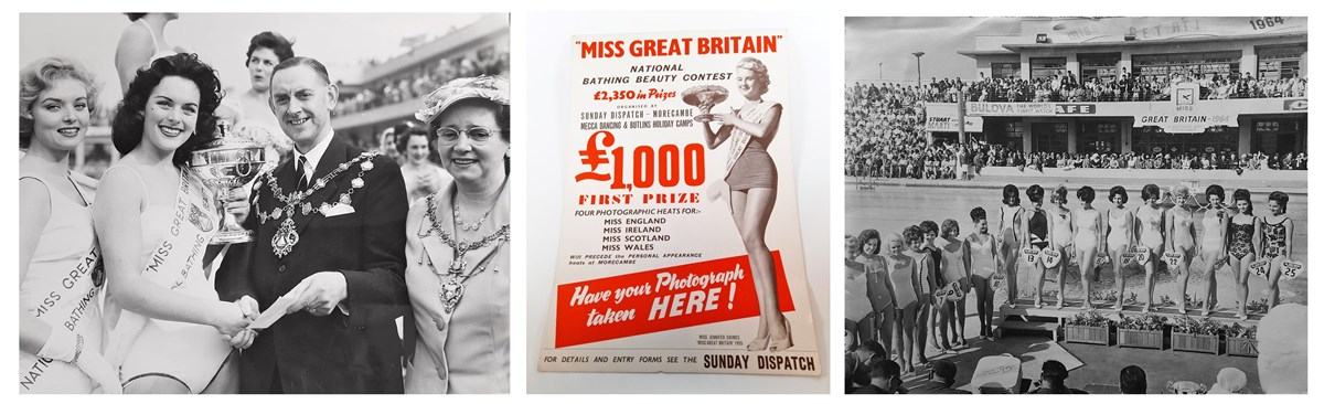 Miss GB photos and poster 1956 and 1964
